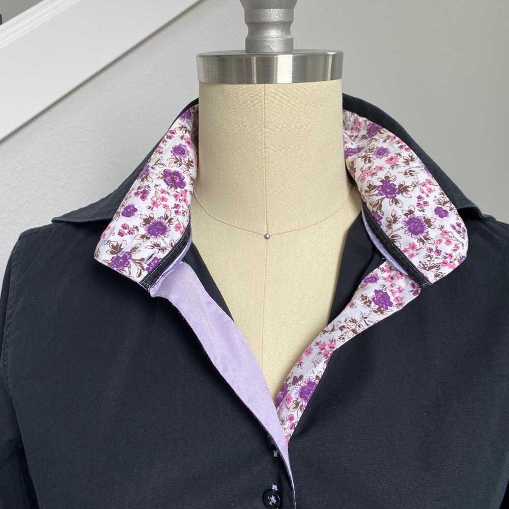 Black button down women’s shirt